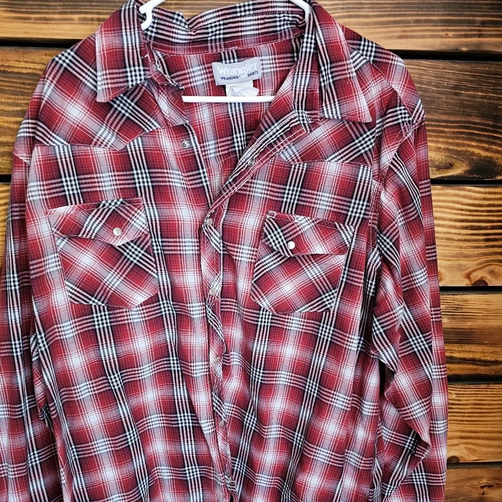 Men's wrangler button up shirt - Picture 2 of 5